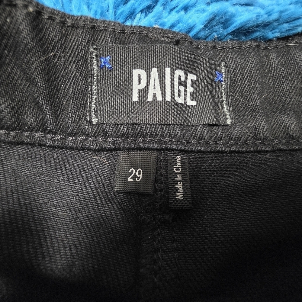 Paige Aideen Mini High Rise Cotton Metallic Skirt Size 29 - Picture 10 of 10